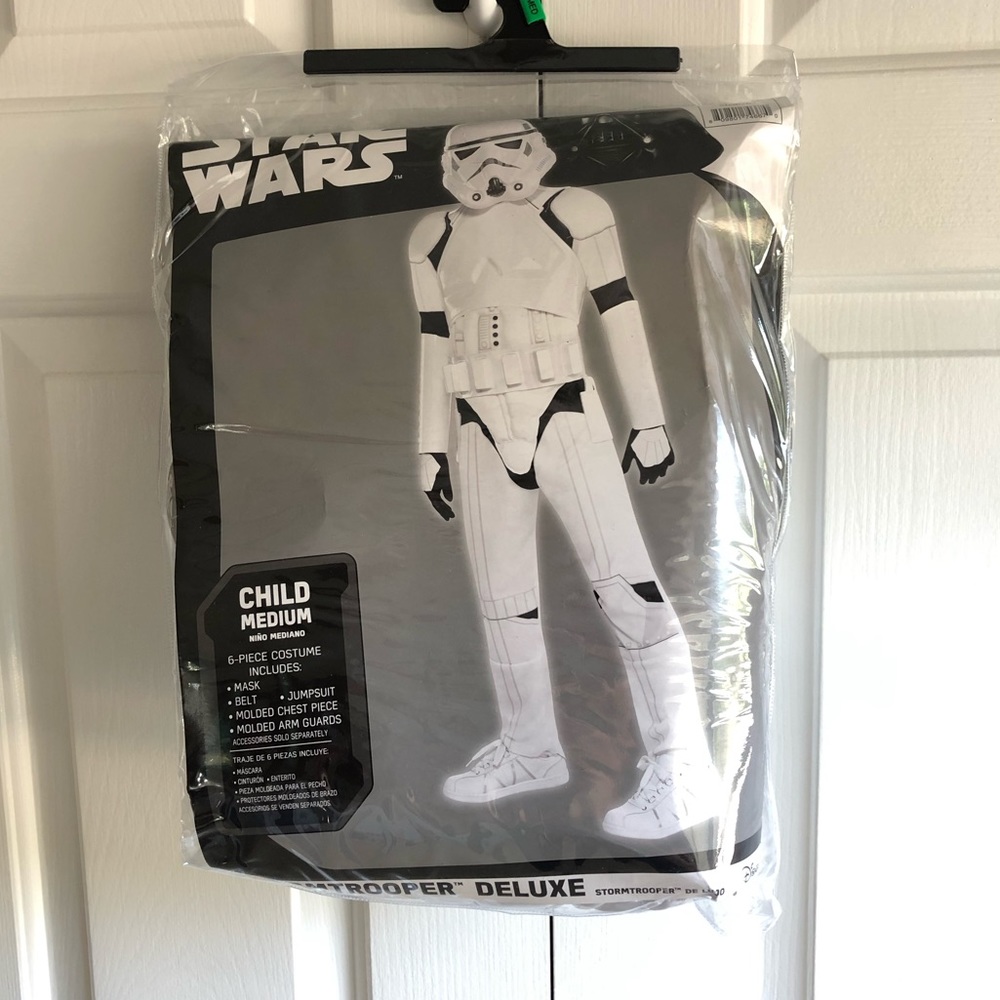 Brand New Child Deluxe Storm Trooper Costume M